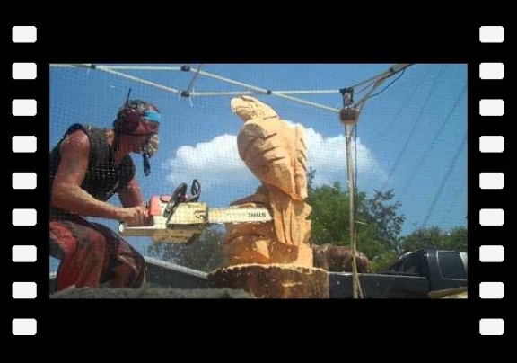 Eagle Chainsaw Carving