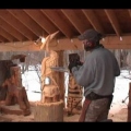 Blue Heron Chainsaw Carving