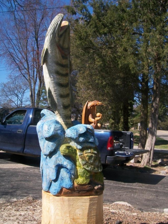 Colored Fish and Turtle