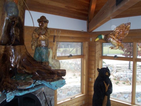 Fisherman with a Duck