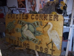 Gracie's Corner Trading Post Sign