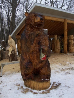 Brown Bear with a Beer