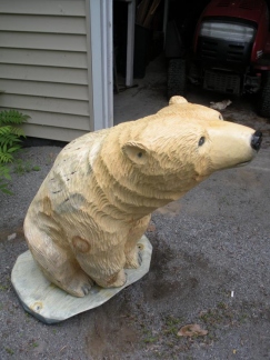 Polar Bear Sitting on Ice 2